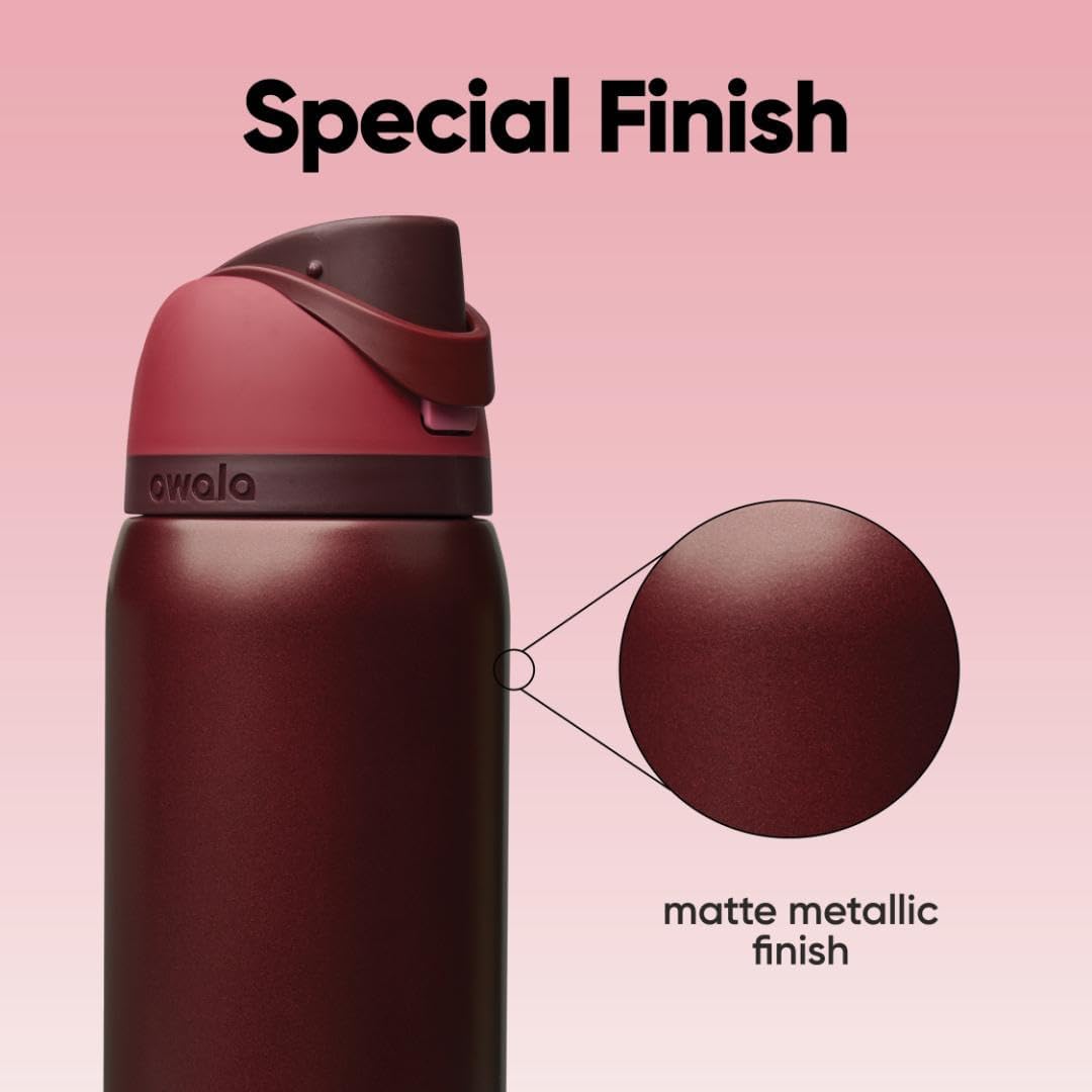 Black Cherry Owala FreeSip  Water Bottle