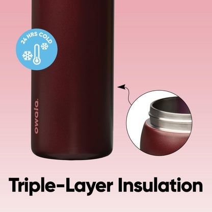 Black Cherry Owala FreeSip  Water Bottle
