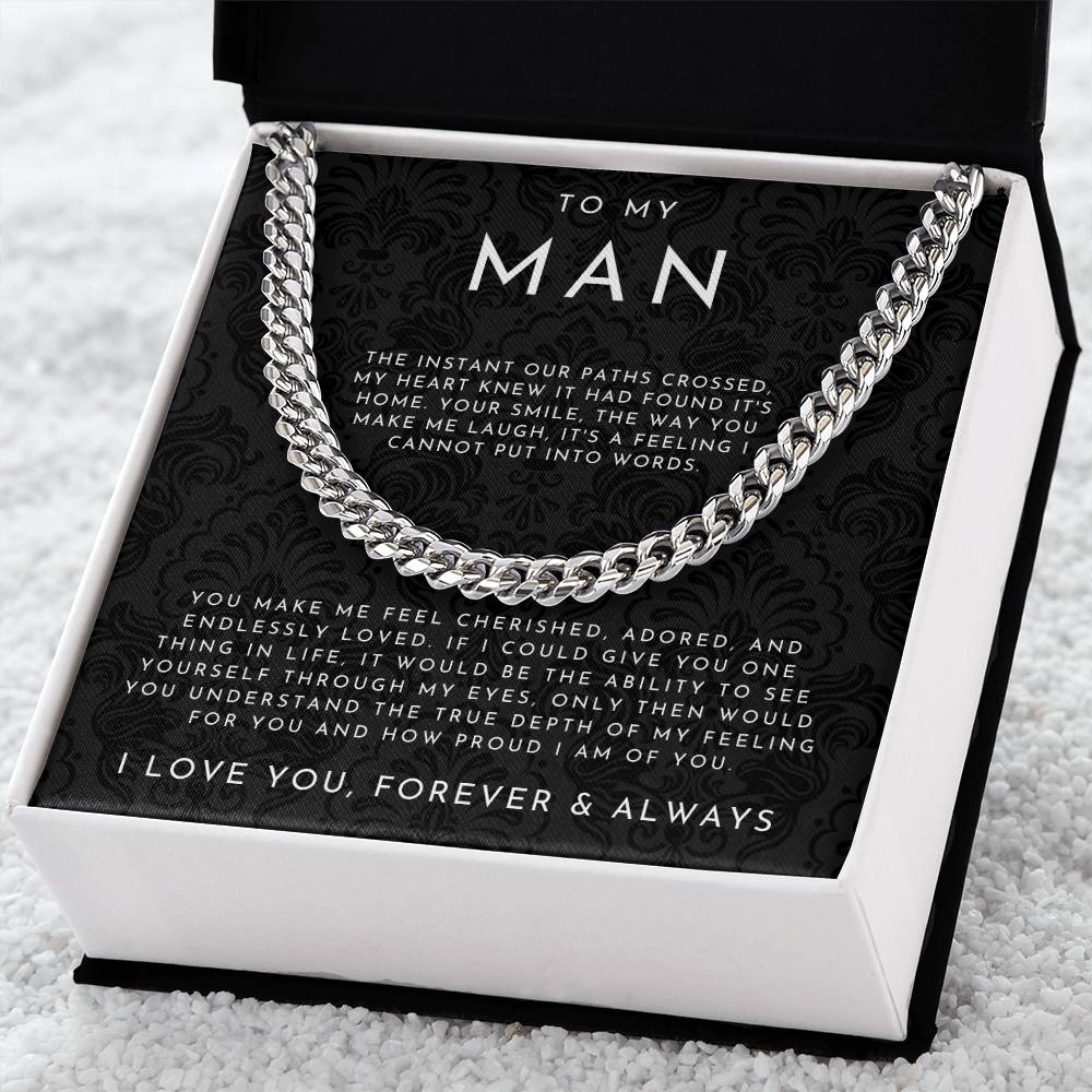 To My Man | Gift for Husband & Boyfriend