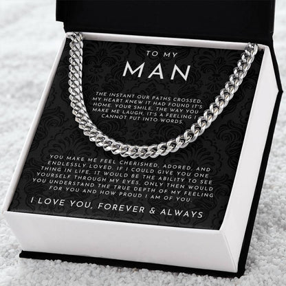 To My Man | Gift for Husband & Boyfriend