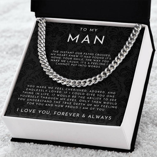 To My Man | Gift for Husband & Boyfriend