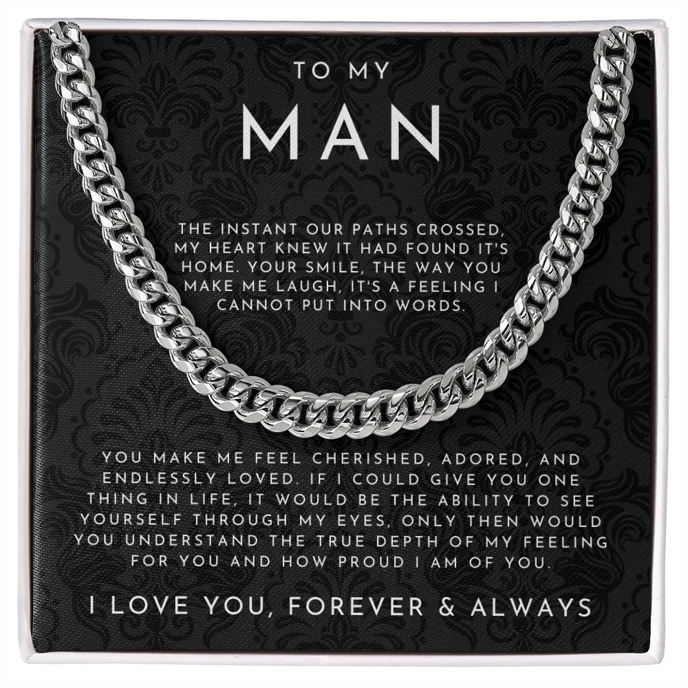 To My Man | Gift for Husband & Boyfriend
