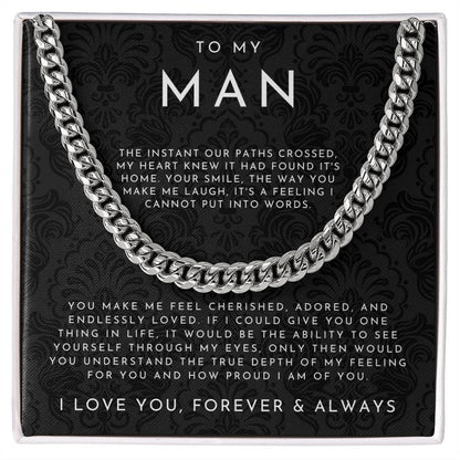To My Man | Gift for Husband & Boyfriend