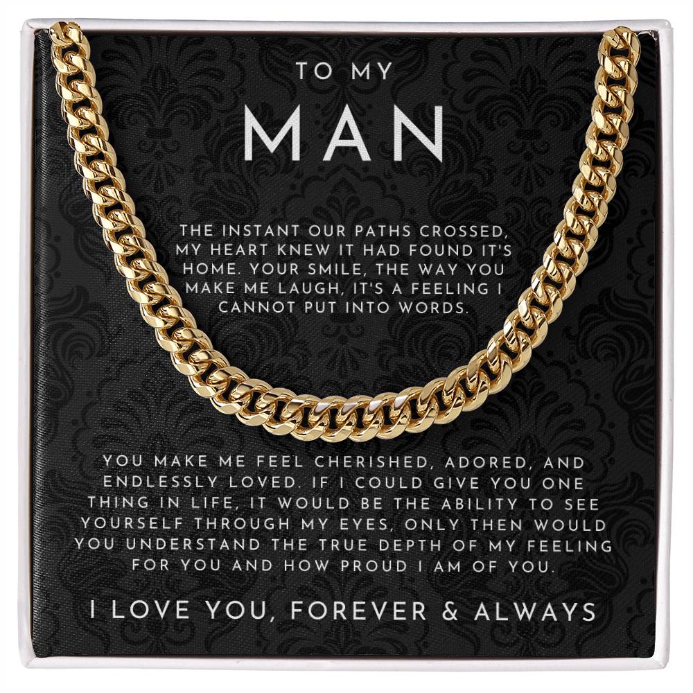 To My Man | Gift for Husband & Boyfriend