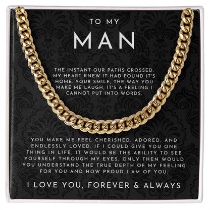 To My Man | Gift for Husband & Boyfriend