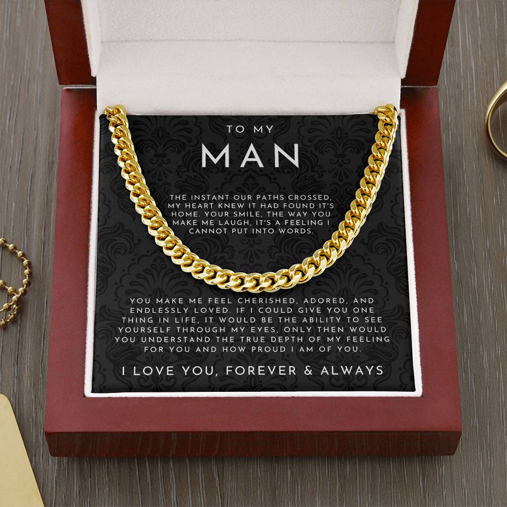 To My Man | Gift for Husband & Boyfriend