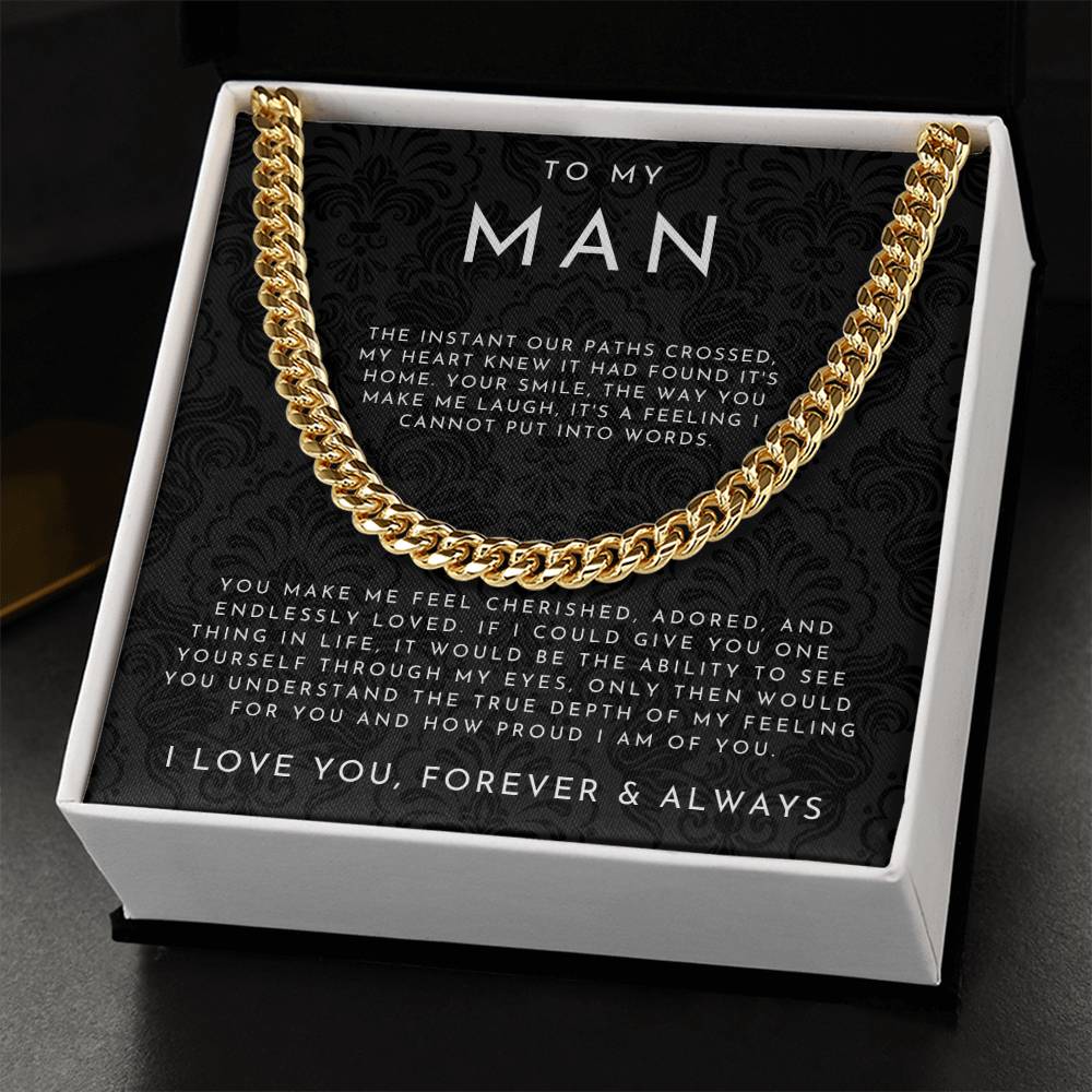 To My Man | Gift for Husband & Boyfriend