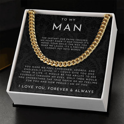 To My Man | Gift for Husband & Boyfriend