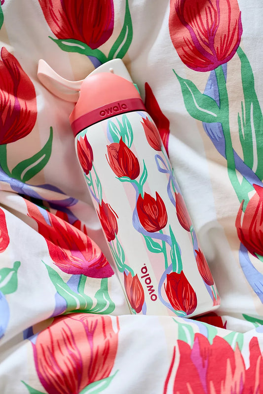 Owala Tulip Flower FreeSip 32oz Water Bottle