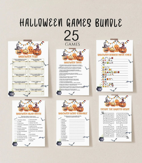 Halloween Party Games Bundle